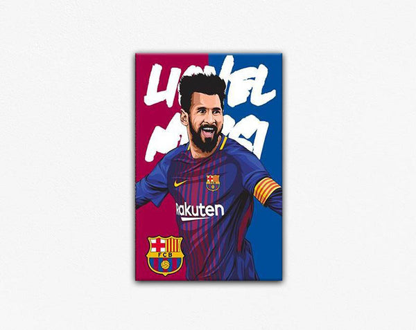Lionel Messi Art Canvas Print