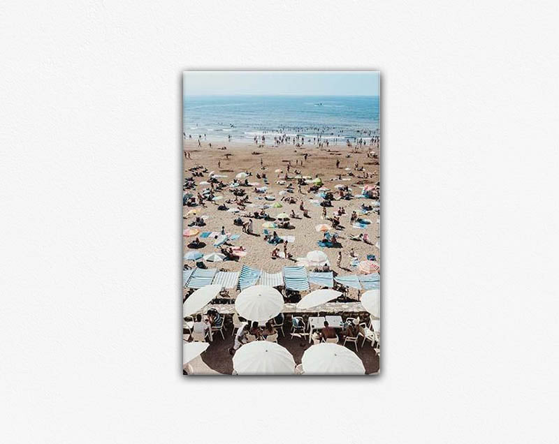 Beach Bathers canvas Print