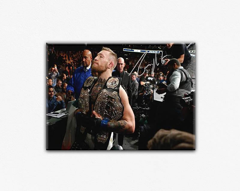 Conor McGregor Double Belt Canvas Print