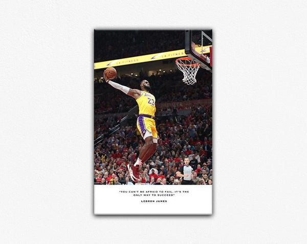 Lebron James Los Angeles Lakers Canvas Print