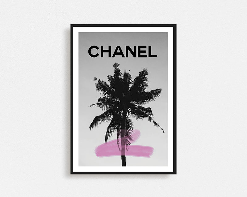 Chanel Palm Tree framed Wall Art