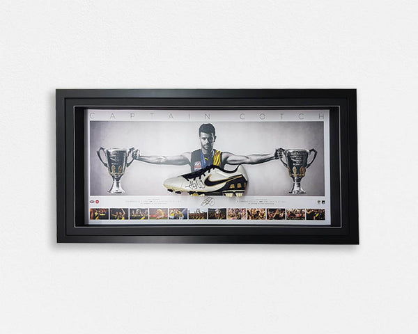 Trent Cotchin Signed Boot Framed