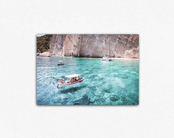 Greek Islands, Boat Canvas Print