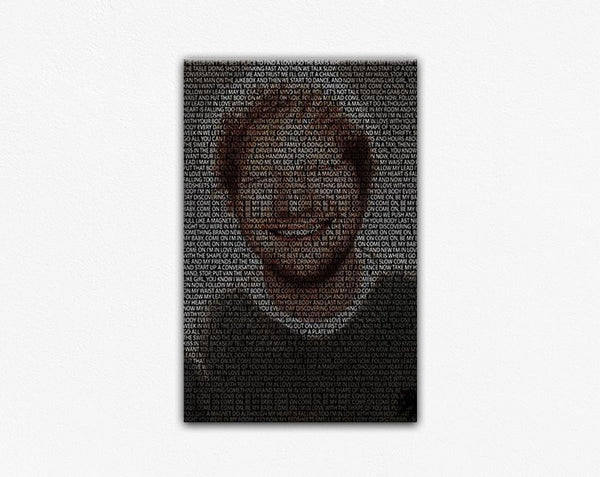 Ed Sheeran Typography Frame