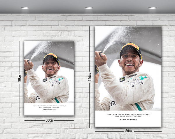 Lewis Hamilton Canvas Print