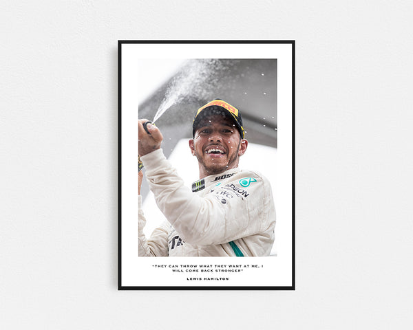 Lewis Hamilton Framed Wall Art