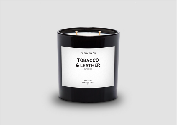 Tobacco & Leather Scented Candle