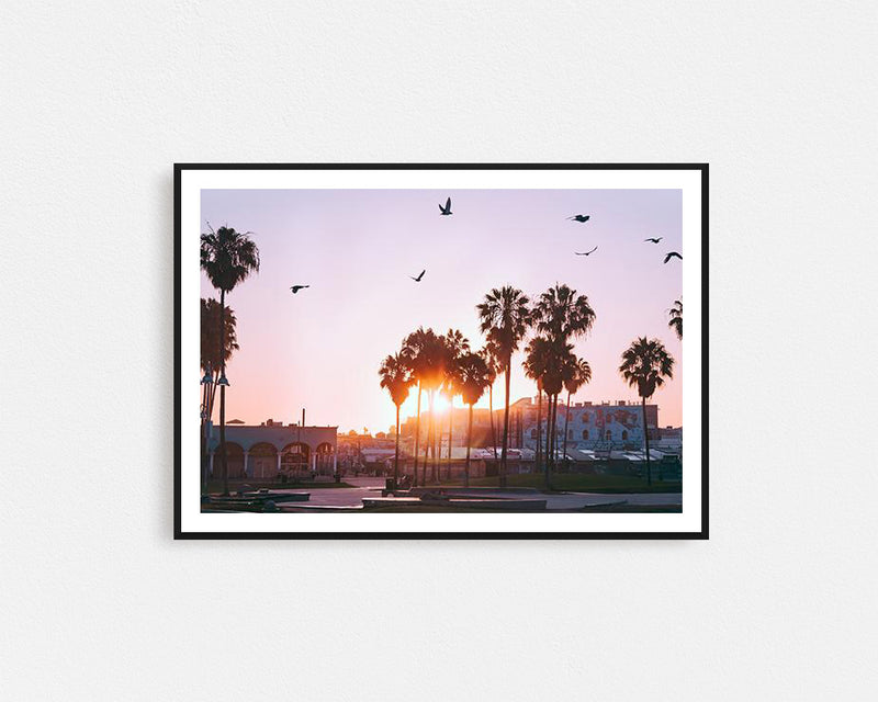 Venice Sunset Framed Wall Art