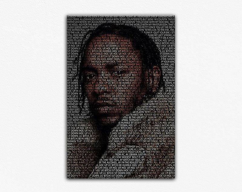 Kendrick Lamar Typography Frame