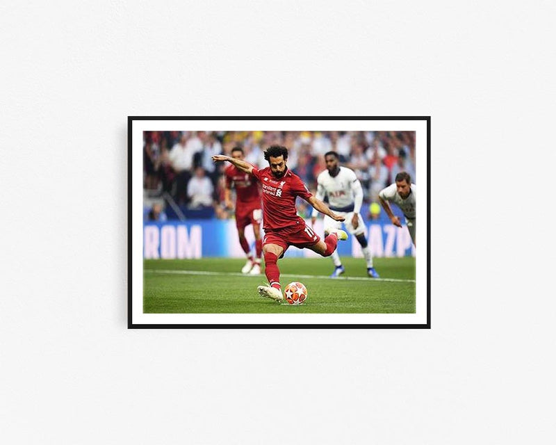 Liverpool UEFA Framed Poster Salah2