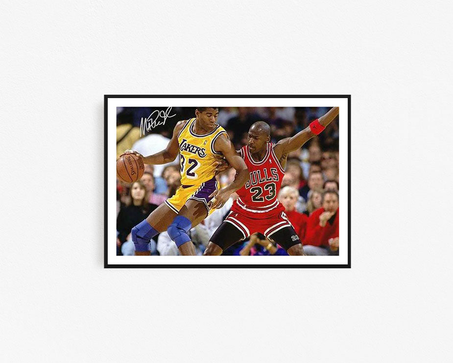 Magic Johnson Lettering Magic Johnson Facsimile Print