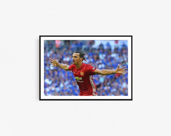 Zlatan Ibrahimovic - Manchester United Framed Wall Art