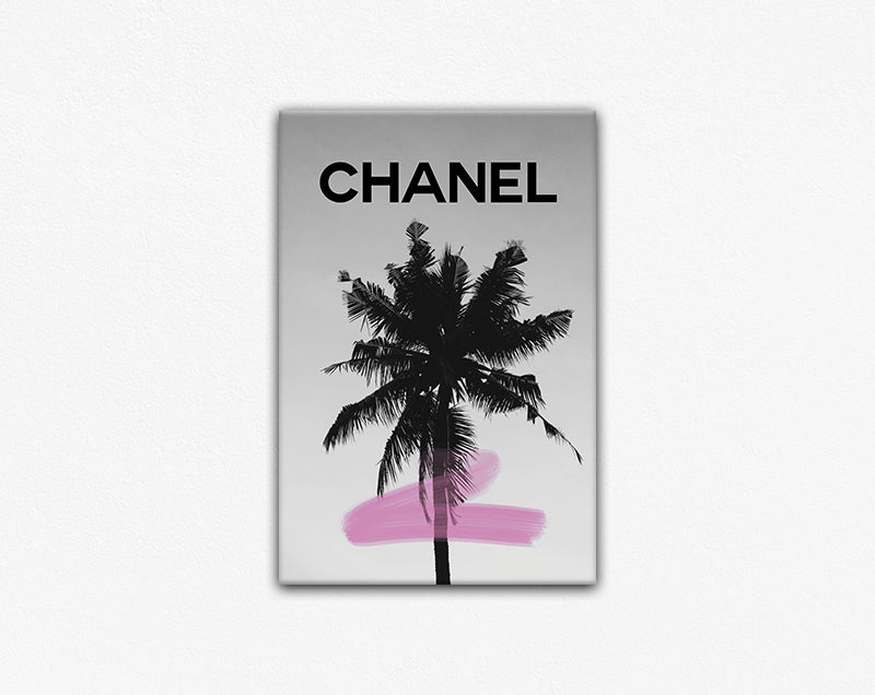 Chanel Palm Tree Canvas Print