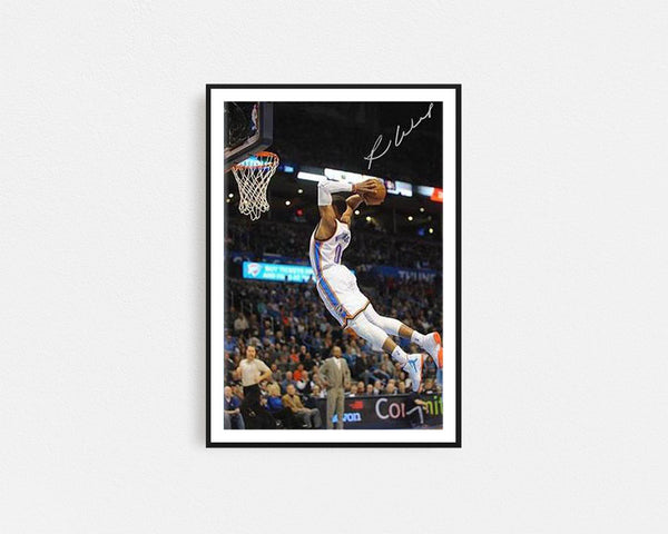 Russell Westbrook MVP Dunk Framed Wall Art