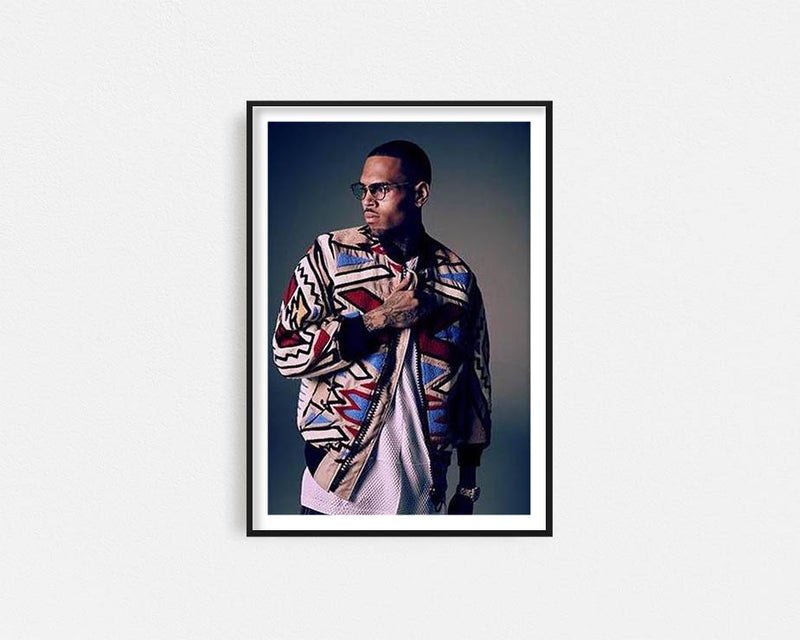 Chris Brown Framed Wall Art #1