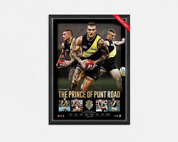 RICHMOND TIGERS – DUSTIN MARTIN 2017 BROWNLOW MEDAL PRINCE OF PUNT ROAD SPORTSPRINT