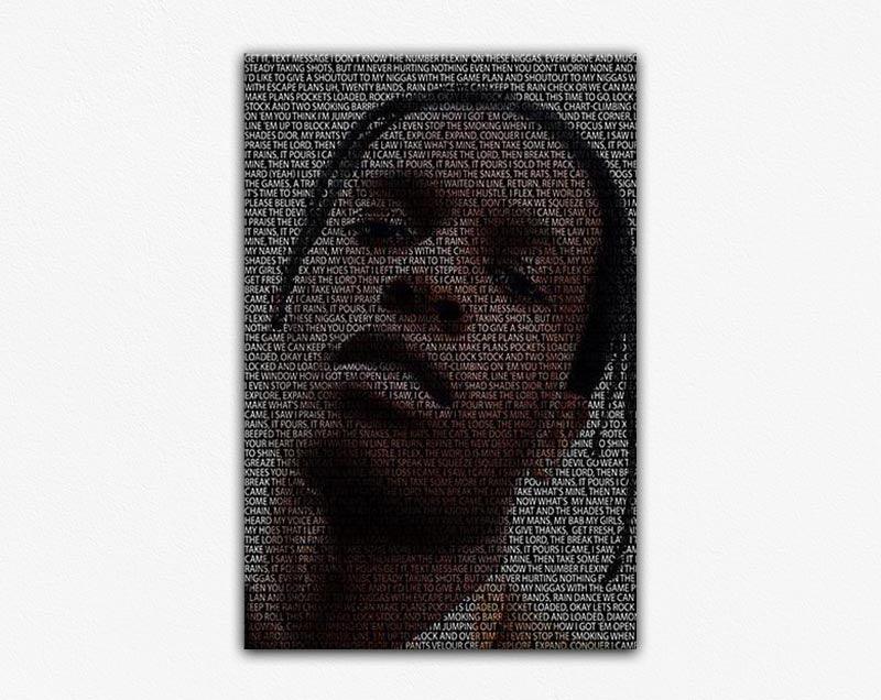 A$AP Rocky Typography Frame